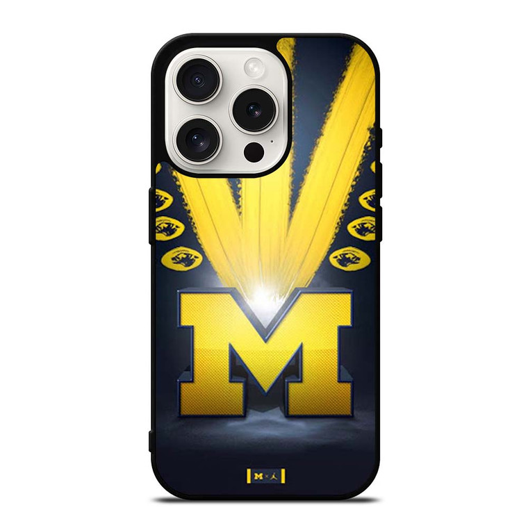 MICHIGAN WOLVERINES ICON iPhone 15 Pro Case
