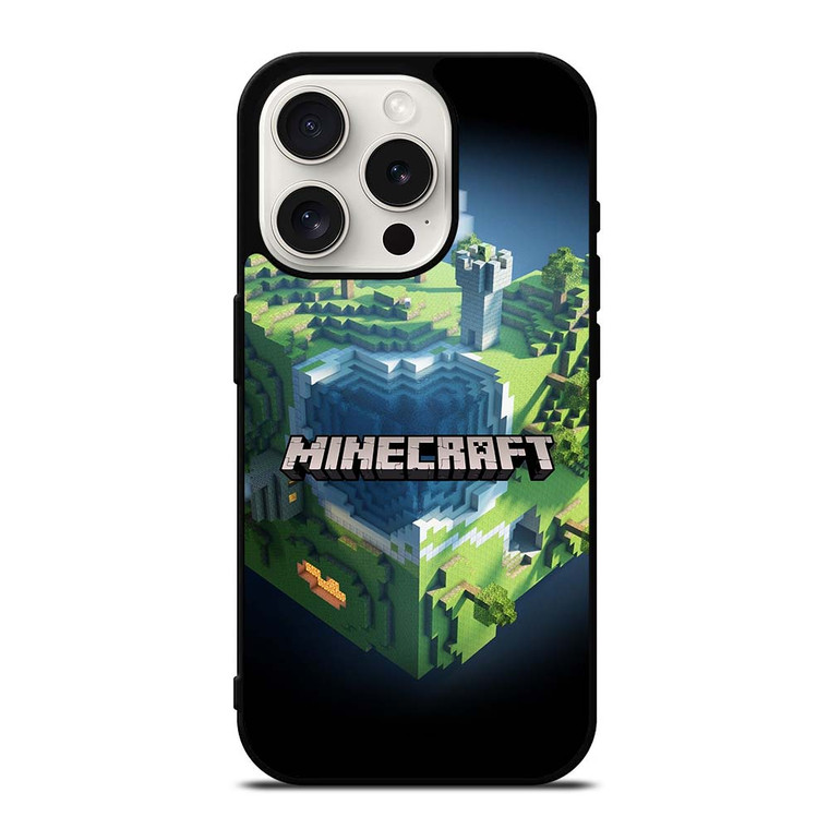 MINECRAFT GAME WORLD LOGO iPhone 15 Pro Case
