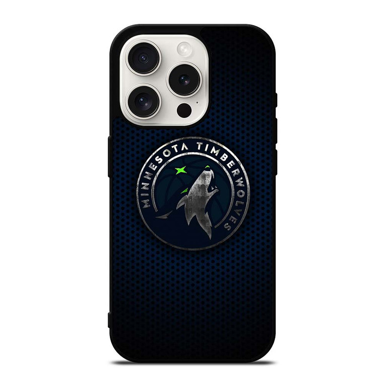 MINNESOTA TIMBERWOLVES BLUE CARBON iPhone 15 Pro Case