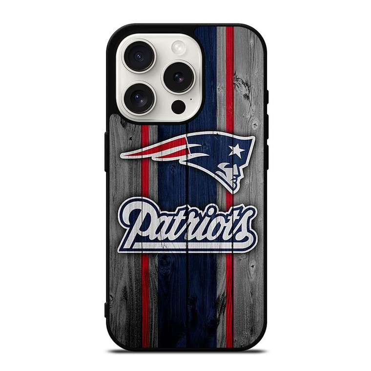 NEW ENGLAND PATRIOTS WOODEN LOGO iPhone 15 Pro Case NEW ENGLAND PATRIOTS WOODEN LOGO iPhone 15 Pro Case