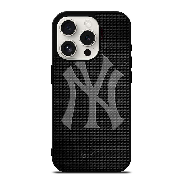 NEW YORK YANKEES METAL TEXTURE iPhone 15 Pro Case