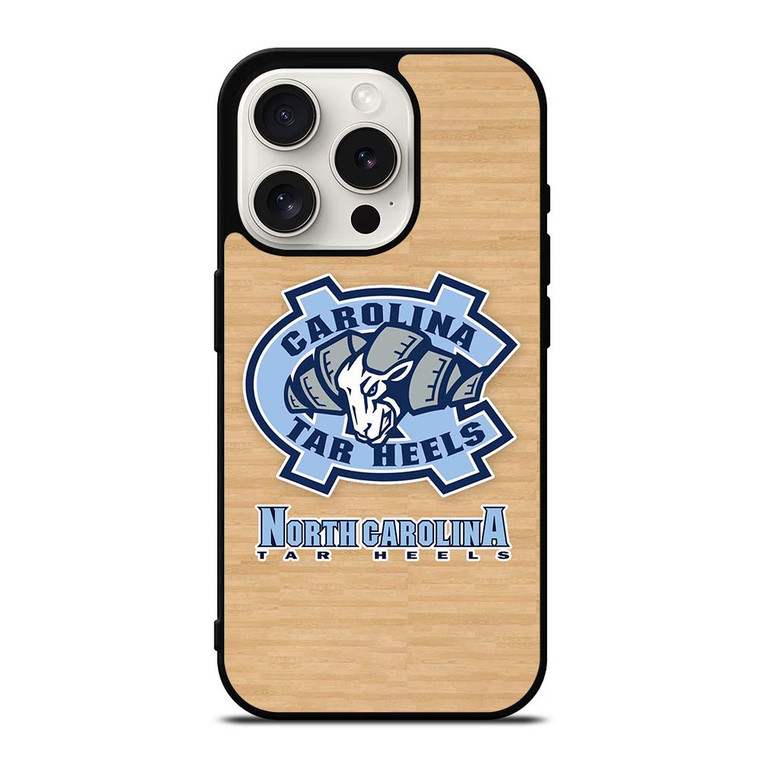 NORTH CAROLINA TAR HEELS WOODEN LOGO iPhone 15 Pro Case NORTH CAROLINA TAR HEELS WOODEN LOGO iPhone 15 Pro Case