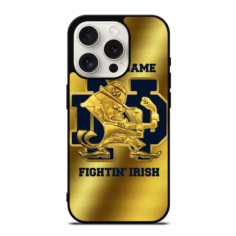 NOTRE DAME GOLD EMBLEM iPhone 15 Pro Case NOTRE DAME GOLD EMBLEM iPhone 15 Pro Case