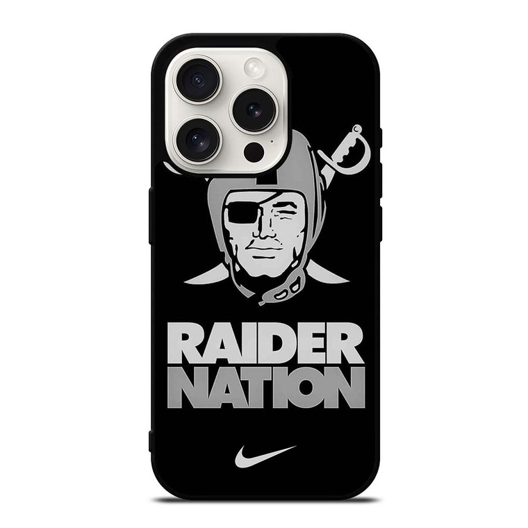 OAKLAND RAIDERS NATION NIKE iPhone 15 Pro Case OAKLAND RAIDERS NATION NIKE iPhone 15 Pro Case