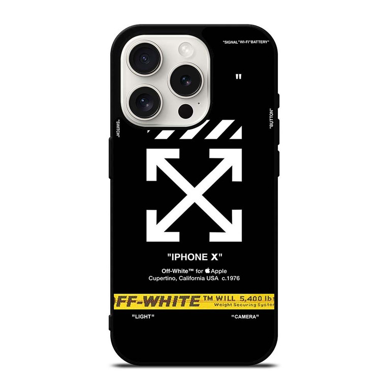 OFF WHITE NEW iPhone 15 Pro Case