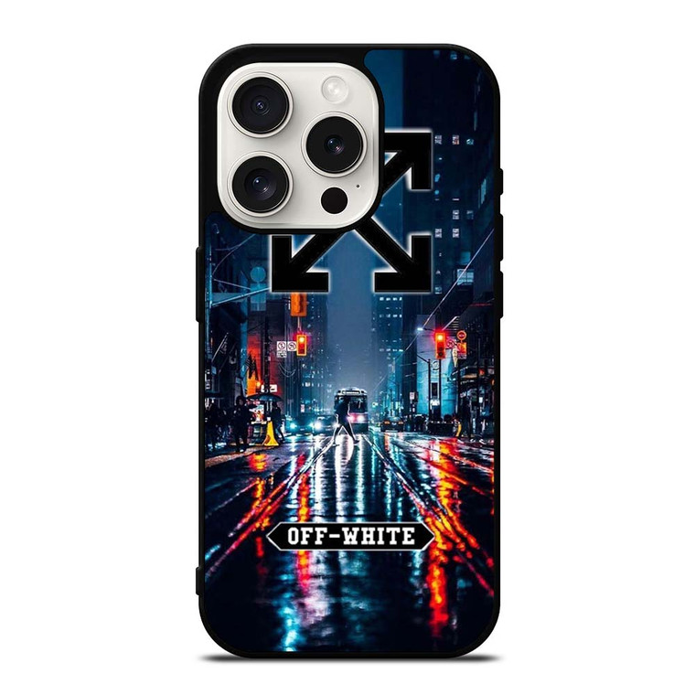 OFF WHITE NIGHT CITY iPhone 15 Pro Case
