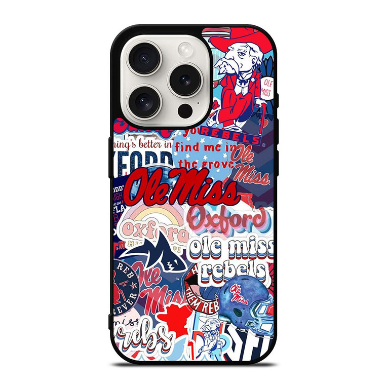 OLE MISS BASEBALL COLLAGE iPhone 15 Pro Case OLE MISS BASEBALL COLLAGE iPhone 15 Pro Case
