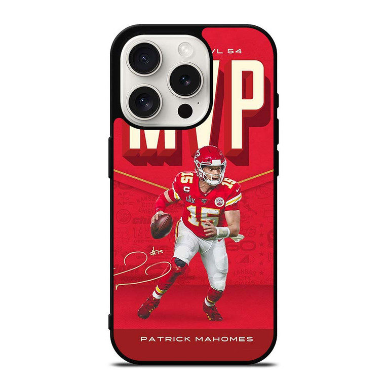 PATRICK MAHOMES KANSAS CITY CHIEFS MVP iPhone 15 Pro Case PATRICK MAHOMES KANSAS CITY CHIEFS MVP iPhone 15 Pro Case