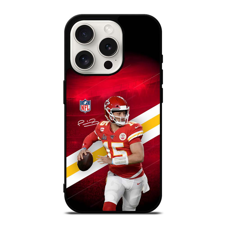PATRICK MAHOMES KANSAS CITY NFL iPhone 15 Pro Case PATRICK MAHOMES KANSAS CITY NFL iPhone 15 Pro Case