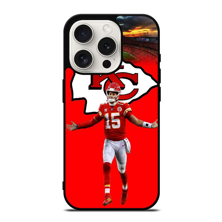 PATRICK MAHOMES KC CHIEFS LOGO iPhone 15 Pro Case