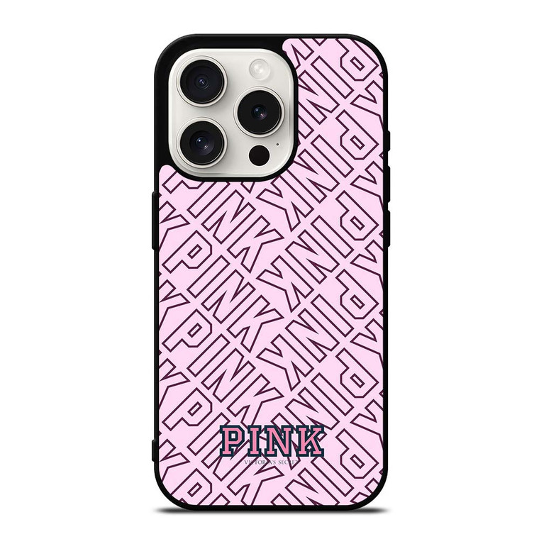 PINK VICTORIA S SECRET COLLAGE iPhone 15 Pro Case