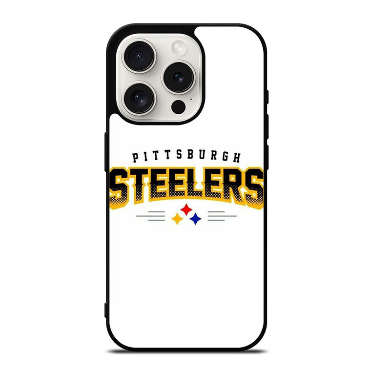 PITTSBURGH STEELERS WHITE WALL iPhone 15 Pro Case