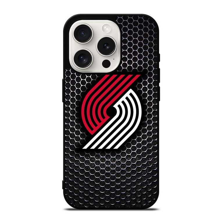 PORTLAND TRAIL BLAZERS SYMBOL METAL iPhone 15 Pro Case PORTLAND TRAIL BLAZERS SYMBOL METAL iPhone 15 Pro Case