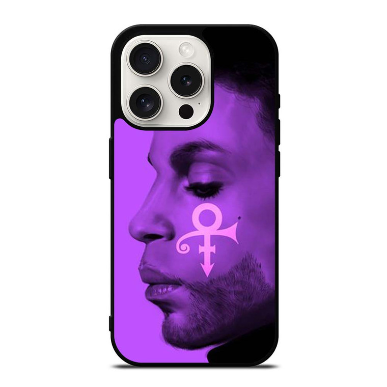 PRINCE PURPLE RAIN FACE iPhone 15 Pro Case PRINCE PURPLE RAIN FACE iPhone 15 Pro Case