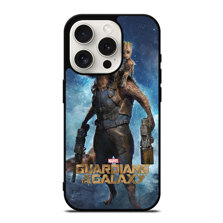 ROCKET RACCOON AND BABY GROOT iPhone 15 Pro Case