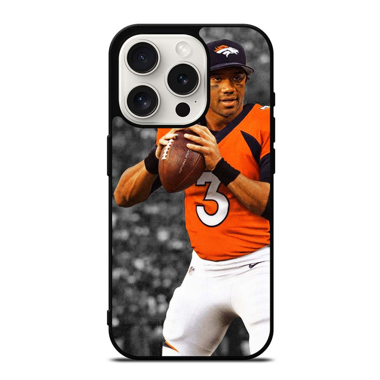 RUSSEL WILSON DENVER BRONCOS NFL iPhone 15 Pro Case RUSSEL WILSON DENVER BRONCOS NFL iPhone 15 Pro Case