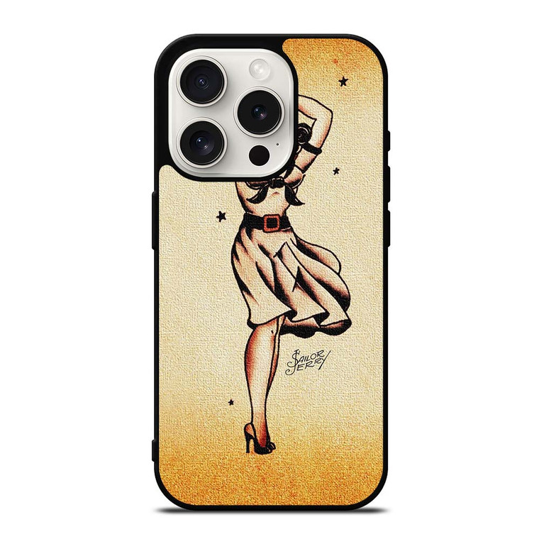 SAILOR JERRY TATTOO GIRL iPhone 15 Pro Case