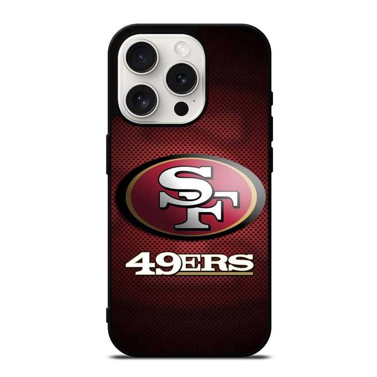 SAN FRANCISCO 49ERS LOGO FOOTBALL iPhone 15 Pro Case