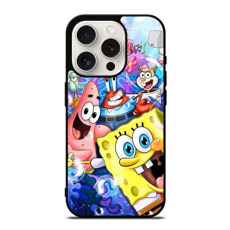 SPONGEBOB AND FRIEND BUBLE iPhone 15 Pro Case SPONGEBOB AND FRIEND BUBLE iPhone 15 Pro Case