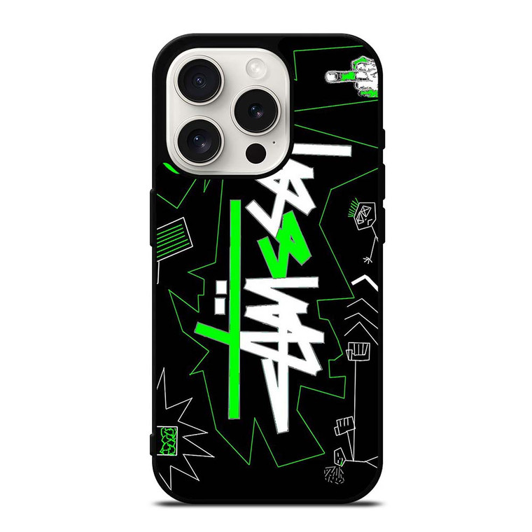 STUSSY ARTWORK LOGO iPhone 15 Pro Case
