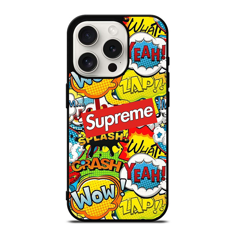 SUPREME CARTOON HALFTONE iPhone 15 Pro Case