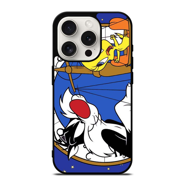 SYLVESTER AND TWEETY CARTOON iPhone 15 Pro Case