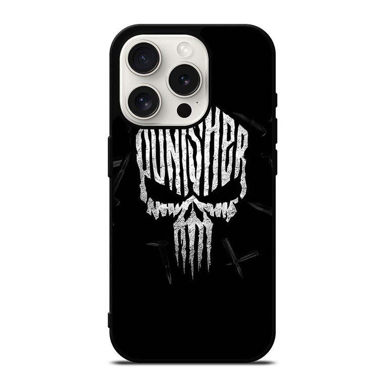 THE PUNISHER LOGO BULLETS iPhone 15 Pro Case