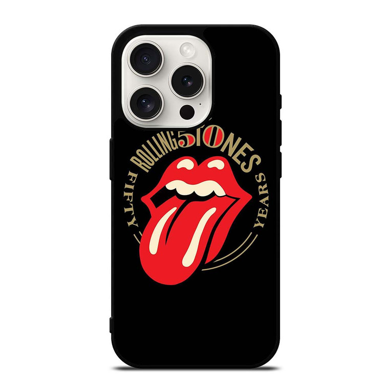 THE ROLLING STONES ROCK BAND LOGO iPhone 15 Pro Case