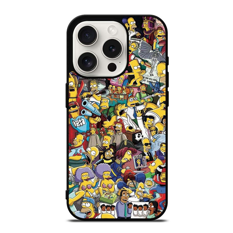 THE SIMPSONS ALL COLLAGE iPhone 15 Pro Case
