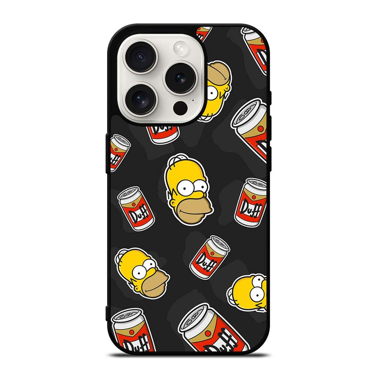 THE SIMPSONS HOMER DUFF BEER iPhone 15 Pro Case