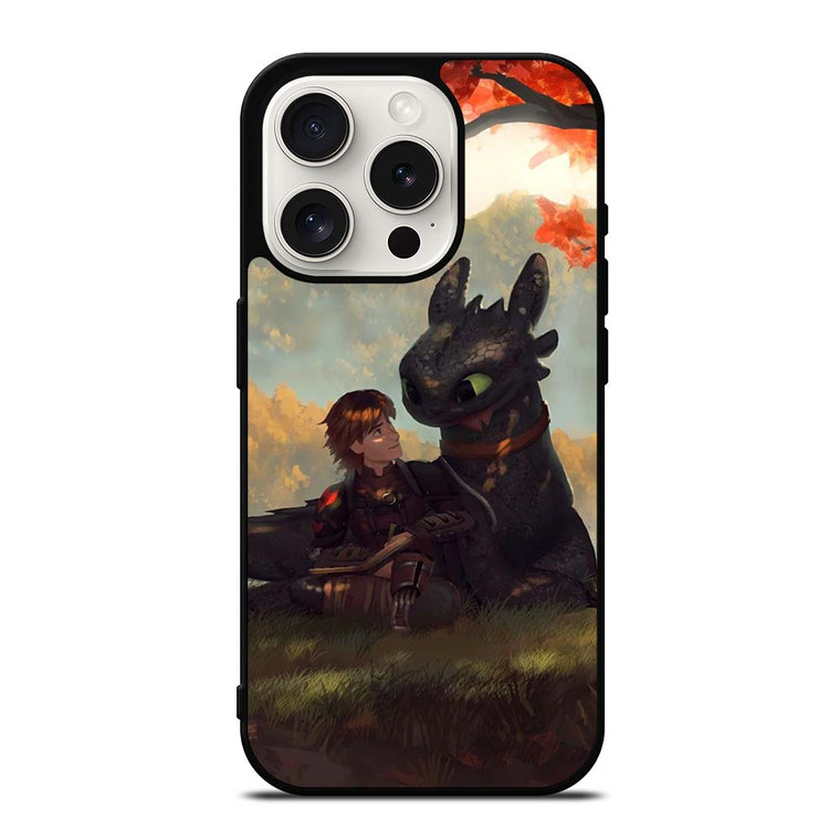 TOOTHLESS AND HICCUP ART iPhone 15 Pro Case