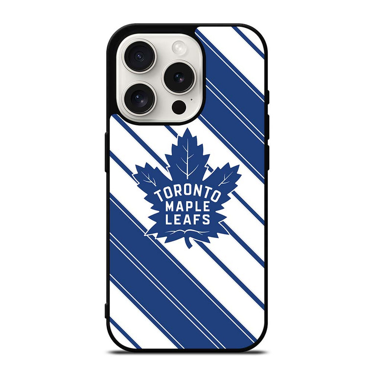 TORONTO MAPLE LEAFS DIAGONAL STRIPE iPhone 15 Pro Case