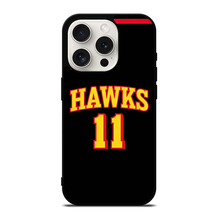 TRAE YOUNG ATLANTA HAWKS BLACK iPhone 15 Pro Case