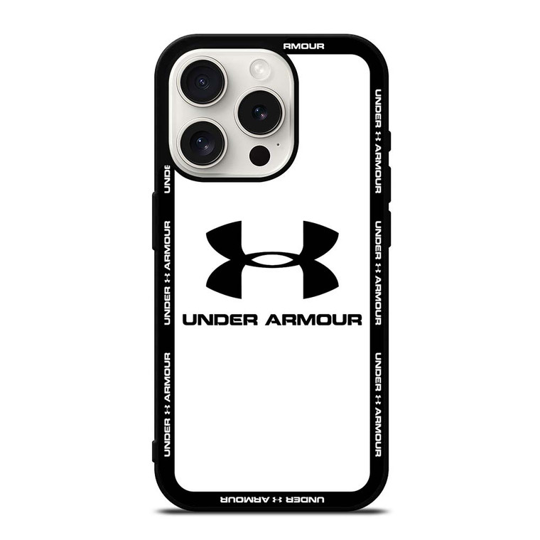 UNDER ARMOUR ROUND WHITE iPhone 15 Pro Case