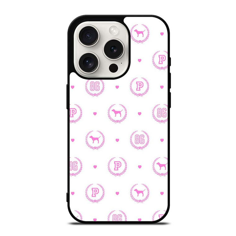 VICTORIA'S SECRET PINK LOVE DOG 86 iPhone 15 Pro Case
