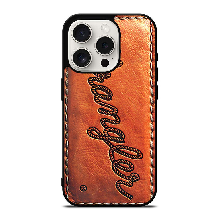 WRANGLER JEANS LOGO LEATHER iPhone 15 Pro Case