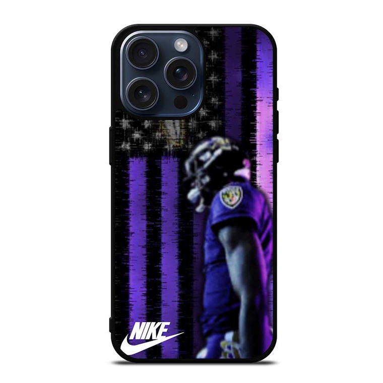 LAMAR JACKSON BALTIMORE RAVENS NFL iPhone 15 Pro Max Case