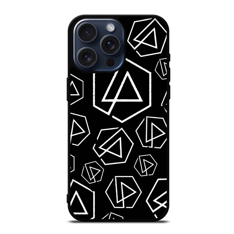 LINKIN PARK ROCK BAND LOGO PATTERN iPhone 15 Pro Max Case