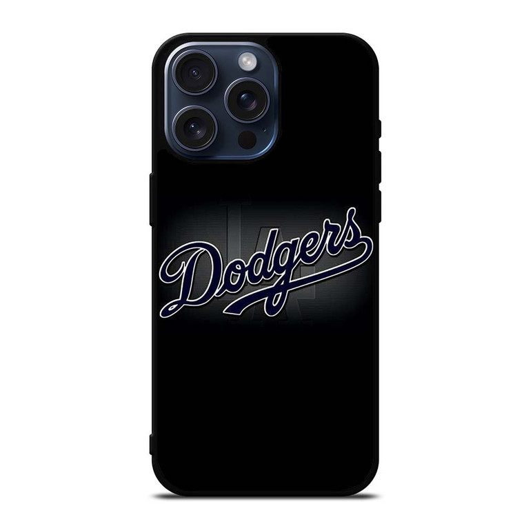 LOS ANGELES DODGERS BLACK LOGO iPhone 15 Pro Max Case