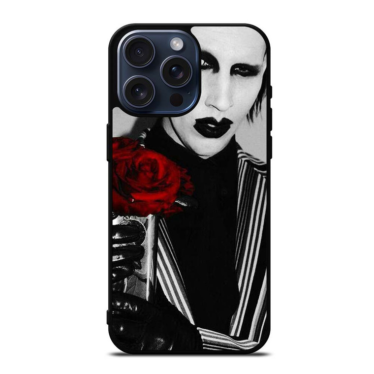 MARILYN MANSON GOTH FACE iPhone 15 Pro Max Case