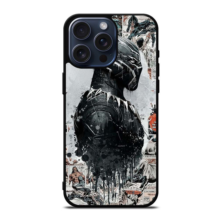 MARVEL BLACK PANTHER COMIC iPhone 15 Pro Max Case