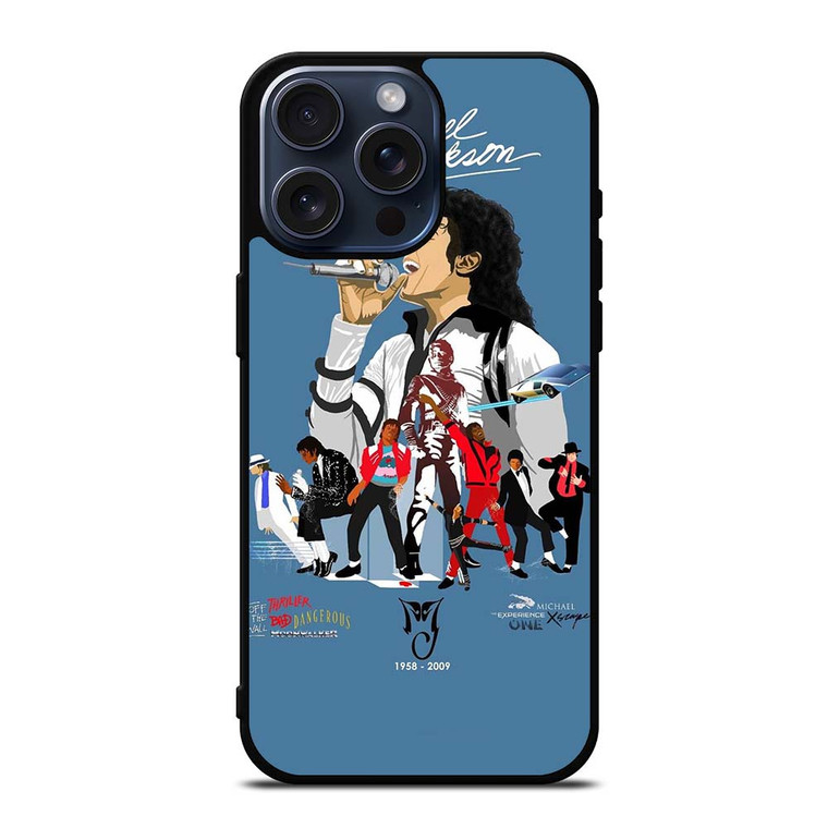 MICHAEL JACKSON CARTOON iPhone 15 Pro Max Case