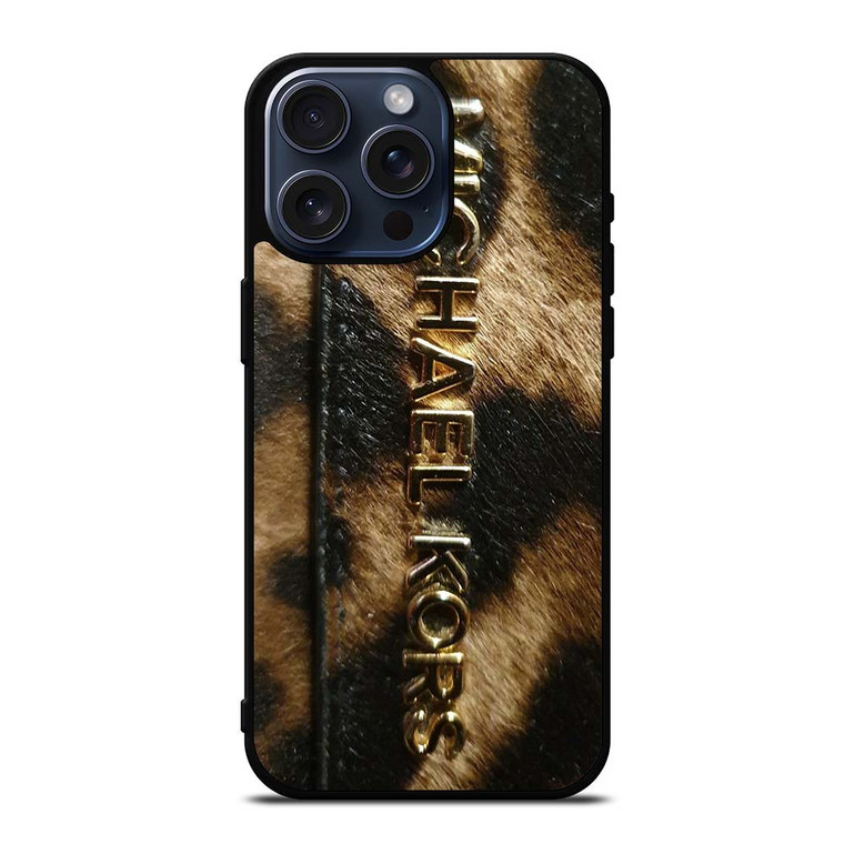 MICHAEL KORS LEOPARD LOGO iPhone 15 Pro Max Case