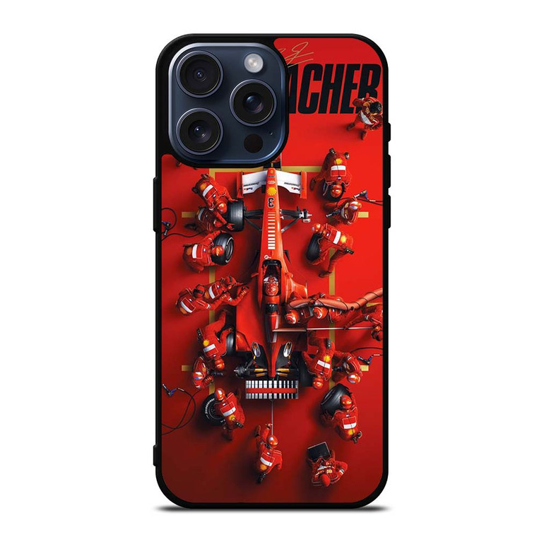MICHAEL SCHUMACHER PIT STOP iPhone 15 Pro Max Case