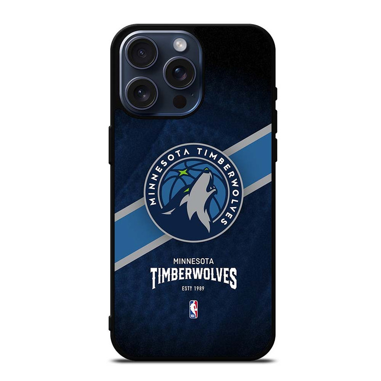 MINNESOTA TIMBERWOLVES NBA TEAM iPhone 15 Pro Max Case