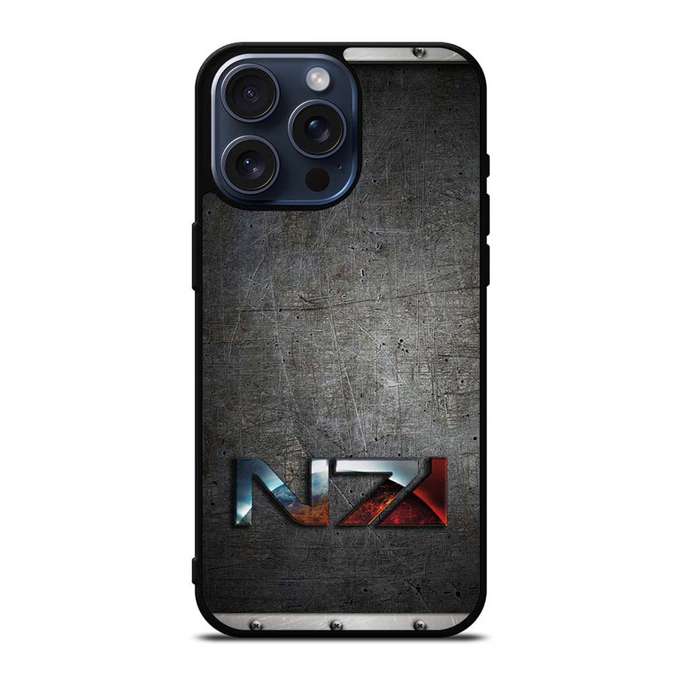 N7 ARMOUR MASS EFFECT METAL EMBLEM iPhone 15 Pro Max Case