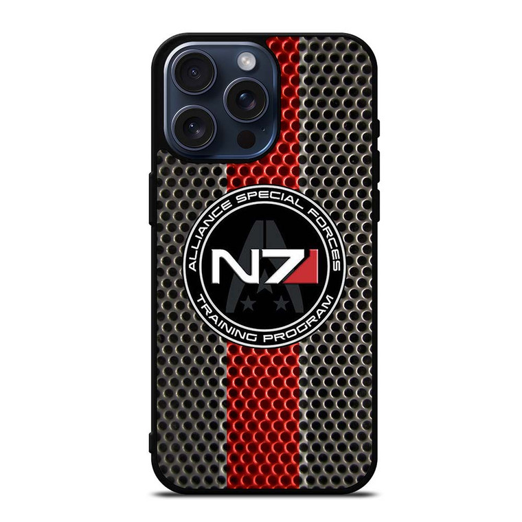 N7 MASS EFFECT PLATE LOGO iPhone 15 Pro Max Case