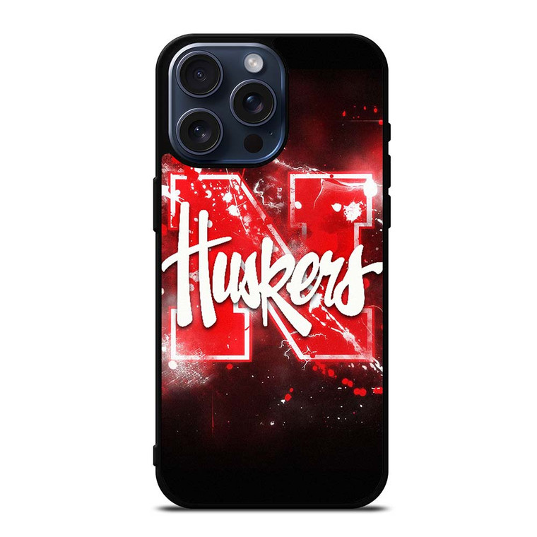 NEBRASKA HUSKERS FOOTBALL 3 iPhone 15 Pro Max Case