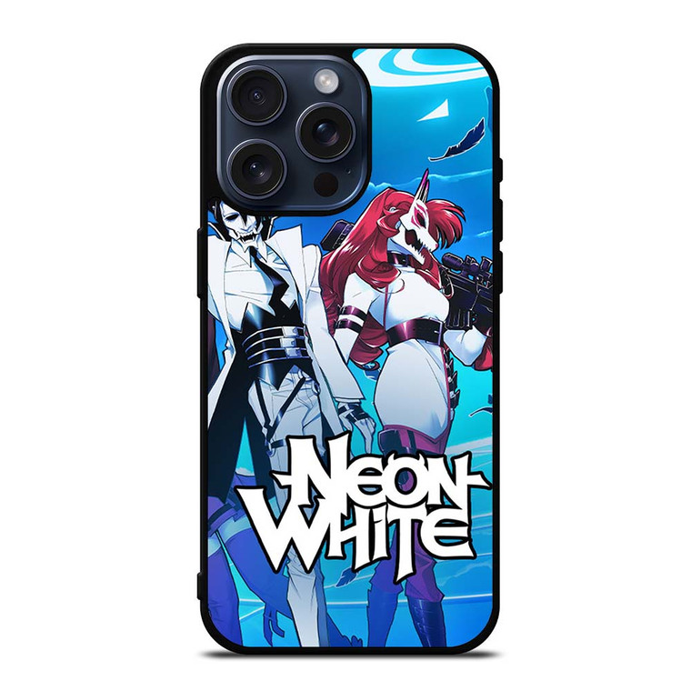 NEON WHITE GAMES iPhone 15 Pro Max Case NEON WHITE GAMES iPhone 15 Pro Max Case