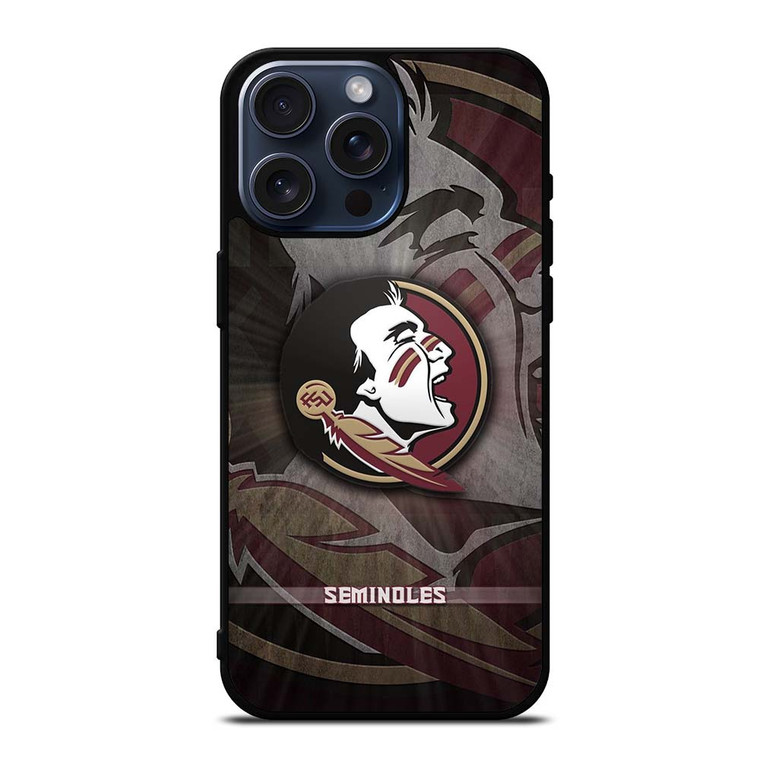 NFL FLORIDA STATE FSU SYMBOL iPhone 15 Pro Max Case NFL FLORIDA STATE FSU SYMBOL iPhone 15 Pro Max Case